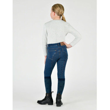 Kinderbroek Dublin Shona Denim met volledige grip Lichtblauw denim Marineblauw Kinderbroek Dublin Shona Denim met volledige grip Lichtblauw denim Marineblauw