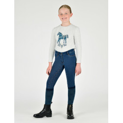 Kinderbroek Dublin Shona Denim met volledige grip Lichtblauw denim Marineblauw