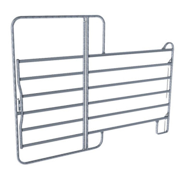 Panneau de pré zingué avec porte Kerbl