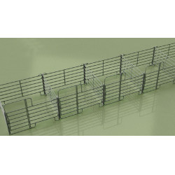 Panneau de pré zingué avec porte Kerbl