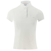 Wedstrijdpolo Pénélope Madrid met korte mouwen Taupe Bruin Wedstrijdpolo Pénélope Madrid met korte mouwen Taupe Bruin