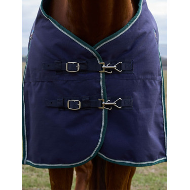 Couverture Weatherbeeta ComFiTec Plus Dynamic Turnout 220g Marine / vert forêt Bleu