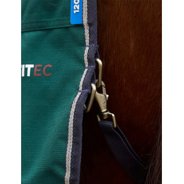 Deken Weatherbeeta ComFiTec Plus Dynamic Turnout 100 g Bosgroen / marineblauw Deken Weatherbeeta ComFiTec Plus Dynamic Turnout 100 g Bosgroen / marineblauw