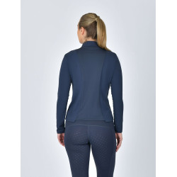 Polo d'équitation Dublin manches longues ajusté et brossé femme Marine Bleu marine Polo d'équitation Dublin manches longues ajusté et brossé femme Marine Bleu marine