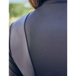 Polo d'équitation Dublin manches longues ajusté et brossé femme Marine Bleu marine Polo d'équitation Dublin manches longues ajusté et brossé femme Marine Bleu marine