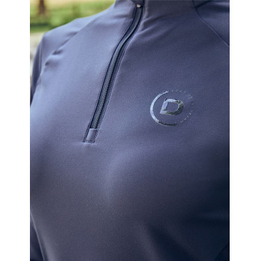 Polo d'équitation Dublin manches longues ajusté et brossé femme Marine Bleu marine Polo d'équitation Dublin manches longues ajusté et brossé femme Marine Bleu marine