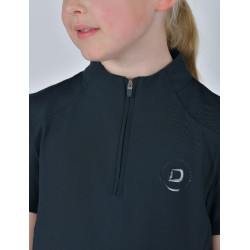 Polo Dublin 1/4 Zip korte mouwen kind Marine Marineblauw Polo Dublin 1/4 Zip korte mouwen kind Marine Marineblauw