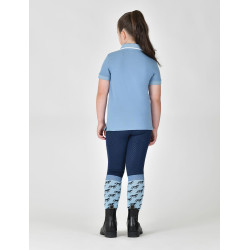 Polo manches courtes Dublin coton piqué enfant Brouillard bleu Polo manches courtes Dublin coton piqué enfant Brouillard bleu