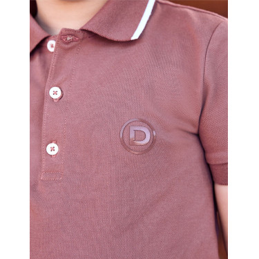 Kinderpoloshirt met korte mouwen van Dublin in piquékatoen Stofroze Kinderpoloshirt met korte mouwen van Dublin in piquékatoen Stofroze