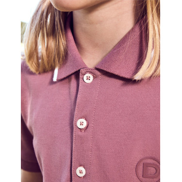 Kinderpoloshirt met korte mouwen van Dublin in piquékatoen Stofroze Kinderpoloshirt met korte mouwen van Dublin in piquékatoen Stofroze