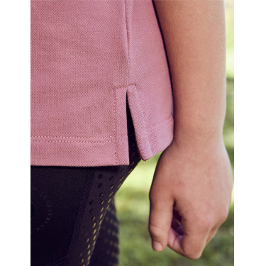 Kinderpoloshirt met korte mouwen van Dublin in piquékatoen Stofroze Kinderpoloshirt met korte mouwen van Dublin in piquékatoen Stofroze