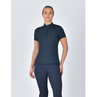Dublin ademend damespoloshirt met korte mouwen en 1/4-ritssluiting Marine Marineblauw Dublin ademend damespoloshirt met korte mouwen en 1/4-ritssluiting Marine Marineblauw
