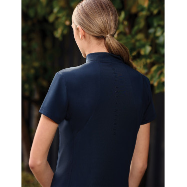 Dublin ademend damespoloshirt met korte mouwen en 1/4-ritssluiting Marine Marineblauw Dublin ademend damespoloshirt met korte mouwen en 1/4-ritssluiting Marine Marineblauw