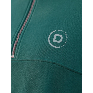 Dublin dames fleece trui met 1/4-rits Donkergroen smaragd Dublin dames fleece trui met 1/4-rits Donkergroen smaragd