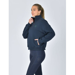 Dublin dames fleece trui met 1/4-rits Marine Marineblauw Dublin dames fleece trui met 1/4-rits Marine Marineblauw