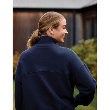 Dublin dames fleece trui met 1/4-rits Marine Marineblauw Dublin dames fleece trui met 1/4-rits Marine Marineblauw