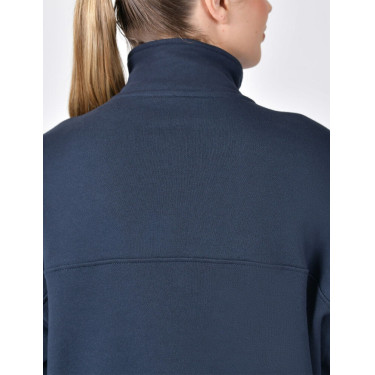 Pull polaire Dublin 1/4 zippé femme Marine Bleu marine
