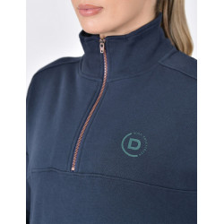 Pull polaire Dublin 1/4 zippé femme Marine Bleu marine