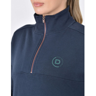 Pull polaire Dublin 1/4 zippé femme Marine Bleu marine