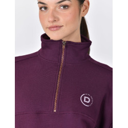 Dublin dames fleece trui met 1/4-rits Paarsviolet Dublin dames fleece trui met 1/4-rits Paarsviolet