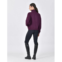 Pull polaire Dublin 1/4 zippé femme Violet pourpre Pull polaire Dublin 1/4 zippé femme Violet pourpre
