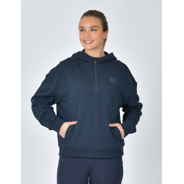 Pull-polaire Dublin capuche 1/4 zippé femme Marine Bleu marine Pull-polaire Dublin capuche 1/4 zippé femme Marine Bleu marine