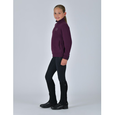 Kinder fleecepullover Dublin 1/4-rits Paarsviolet Kinder fleecepullover Dublin 1/4-rits Paarsviolet