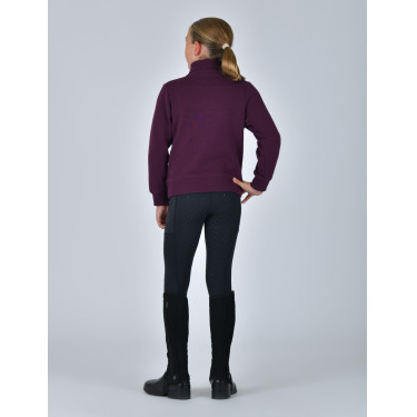 Kinder fleecepullover Dublin 1/4-rits Paarsviolet Kinder fleecepullover Dublin 1/4-rits Paarsviolet