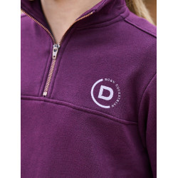 Pullover polaire Dublin 1/4 Zip enfant Violet pourpre
