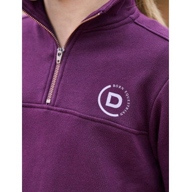 Pullover polaire Dublin 1/4 Zip enfant Violet pourpre Pullover polaire Dublin 1/4 Zip enfant Violet pourpre