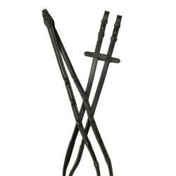 Rênes en cuir Collegiate ComFiTec Opulux Noir