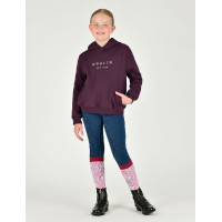 Kinderhoodie Dublin logo Lurex Lilah Perfect prune / roségoud Kinderhoodie Dublin logo Lurex Lilah Perfect prune / roségoud