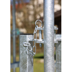 Vierkant hooiruif met dak Hobby Kerbl verzinkt 1,5 x 1,5 m 8 paarden