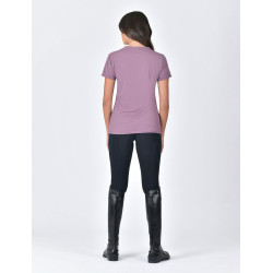 T-shirt Weatherbeeta manches courtes décontracté UV Vin mauve Violet