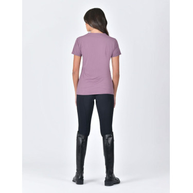 Weatherbeeta T-shirt kort mouw casual UV Mauve wijn Violet