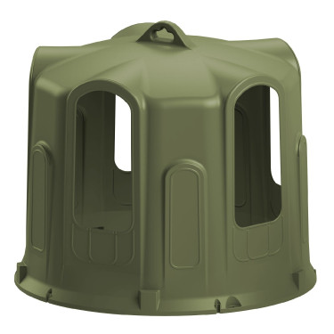 Râtelier cloche à foin Kerbl pour balles rondes