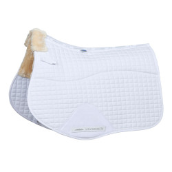 Weatherbeeta veelzijdige zadeldek Prime Comfy Fleece Wit