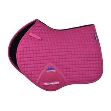 Tapis de selle Weatherbeeta Prime Air-Tec CSO Shaped Magenta brillant Rose