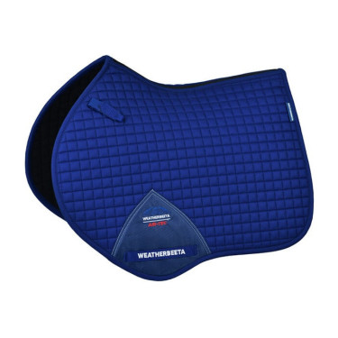 Tapis de selle Weatherbeeta Prime Air-Tec CSO Shaped Cobalt Bleu