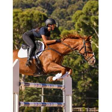 Tapis de selle Weatherbeeta Prime Air-Tec CSO Shaped Blanc