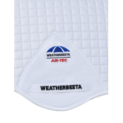 Tapis de selle Weatherbeeta Prime Air-Tec CSO Shaped Blanc