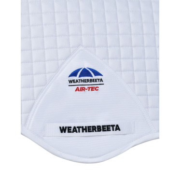 Tapis de selle Weatherbeeta Prime Air-Tec CSO Shaped Blanc