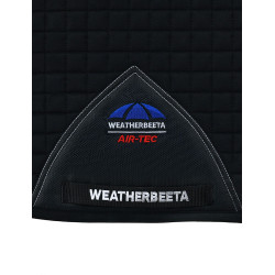 Tapis de selle Weatherbeeta Prime Air-Tec Dressage Shaped Noir