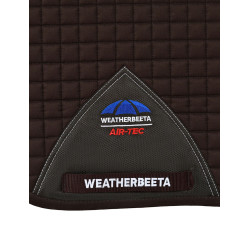 Tapis de selle Weatherbeeta Prime Air-Tec Dressage Shaped Chocolat Marron