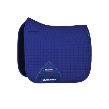 Tapis de selle Weatherbeeta Prime Air-Tec Dressage Shaped Cobalt Bleu