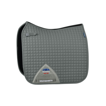 Tapis de selle Weatherbeeta Prime Air-Tec Dressage Shaped Gris