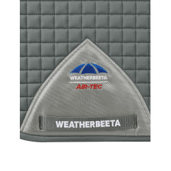 Tapis de selle Weatherbeeta Prime Air-Tec Dressage Shaped Gris