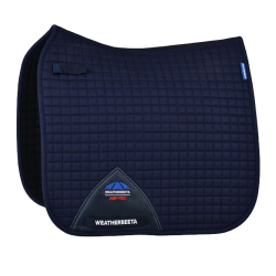 Tapis de selle Weatherbeeta Prime Air-Tec Dressage Shaped Marine Bleu marine