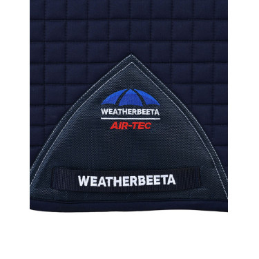 Tapis de selle Weatherbeeta Prime Air-Tec Dressage Shaped Marine Bleu marine