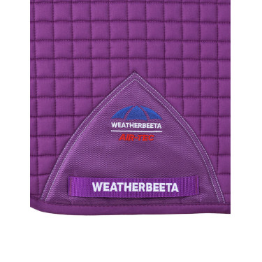 Tapis de selle Weatherbeeta Prime Air-Tec Dressage Shaped Violet